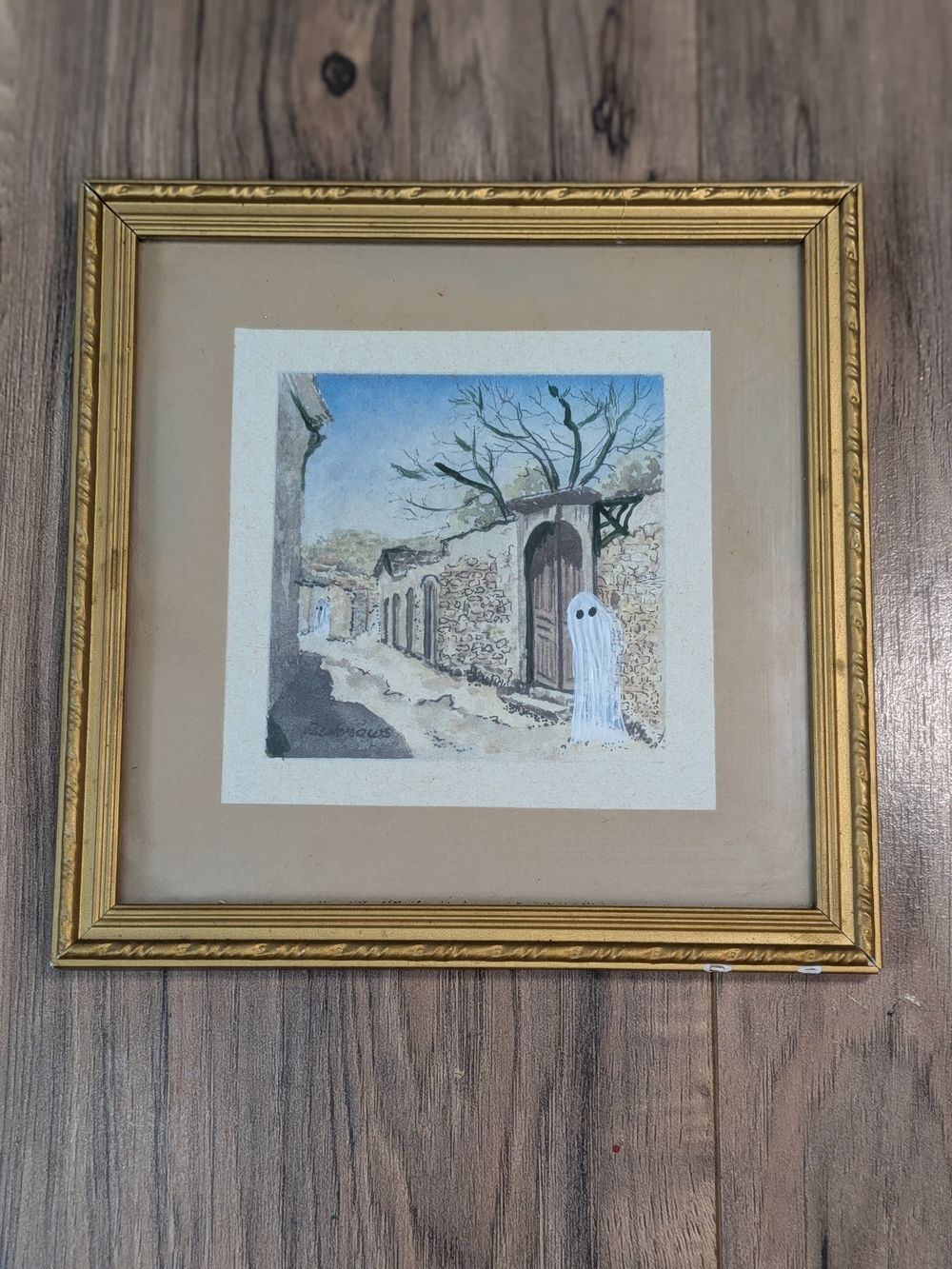 Ghost Art in Gold Frame, Original Work